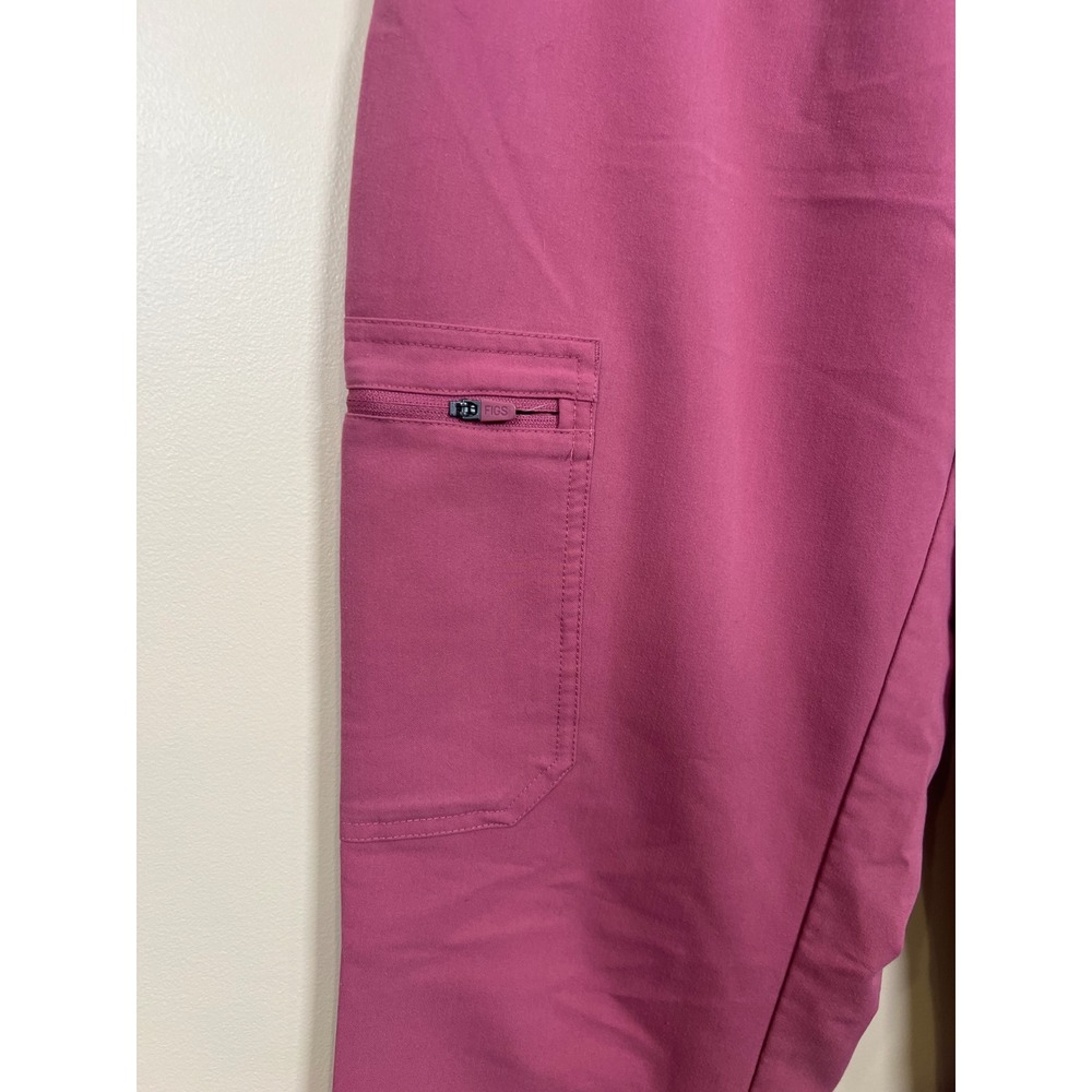 FIGS Kade Maternity Straight-Leg Scrub Pant MEDIUM Pink Cargo W19SW2043 - Picture 3 of 9